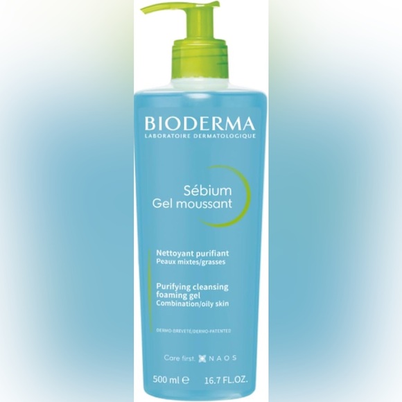 Bioderma Face Cleanser Sébium Makeup Removing Cleanser Skin Purifying 16.7 Fl oz - Picture 1 of 4